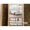 Image 1 : TWIN GEL INFUSED FOAM MATTRESS