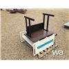 Image 1 : 3 TIER ROLLING SHELF, WOOD STAND
