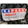 Image 2 : (UNUSED) (4) KAPSEN 11R24.5 TRUCK DRIVE TIRES