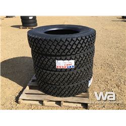 (UNUSED) (4) KAPSEN 11R24.5 TRUCK DRIVE TIRES