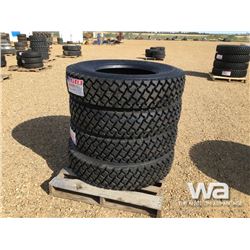 (UNUSED) (4) KAPSEN 11R24.5 TRUCK DRIVE TIRES