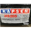 Image 2 : (UNUSED) (4) KAPSEN 275/70R22.5 TIRES