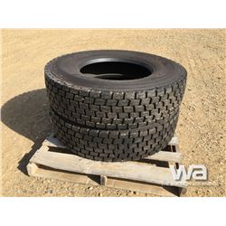 (UNUSED) (2) GRIZZLY 11R22.5 TRUCK DRIVE TIRES