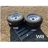 Image 1 : (UNUSED) (4) GRIZZLY ST225/75R15 TIRES & RIMS