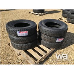 (UNUSED) (6) GRIZZLY 225/75R15 TRAILER TIRES