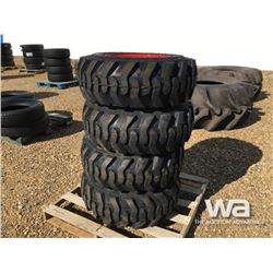 (4) HONOUR 12-16.5 SKID STEER TIRES & RIMS