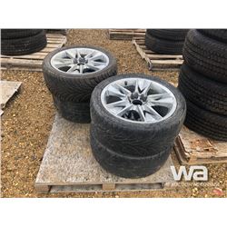 (4) FEDERAL 245/40ZR18-93W TIRES & RIMS