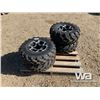Image 2 : (4) CARLISLE 26-10R12 QUAD TIRES & RIMS