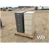 Image 1 : GREY & TAN 4 DRAWER FILE CABINETS