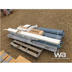 (4) STEEL DOOR JAMBS &  BLINDS