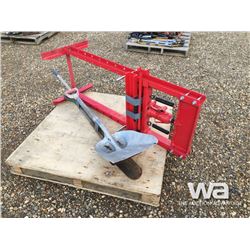 12 TON RED SHOP PRESS, SHOVELS