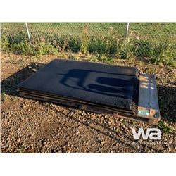 (8) PCS 4 X 6FT. RUBBER MATTING