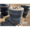 Image 2 : (4) BRIDGESTONE 295/11R22.5 TIRES & RIMS