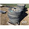 Image 1 : (4) BRIDGESTONE 295/11R22.5 TIRES & RIMS