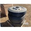 Image 2 : (3) 11R24.5 TIRES & RIMS