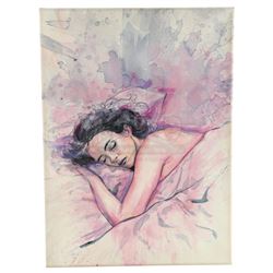 Marvel's Jessica Jones (TV Series) - Oscar Arocho's Color Painting of Jessica Jones Sleeping