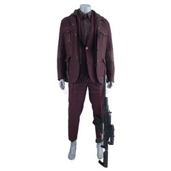 Marvel's Luke Cage (TV Series) - Willis 'Diamondback' Stryker's Burgundy Combat Costume and Stunt Ma