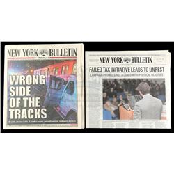 Marvel's Iron Fist (TV Series) - Pair of New York Bulletin Newspapers