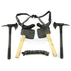 Marvel's Iron Fist (TV Series) - Yangsi Gonshi and Triad Hatchets with Leadership Baton