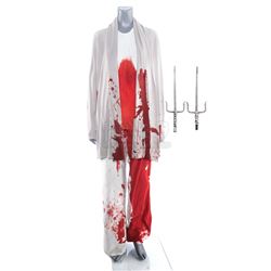 Marvel's The Defenders (TV Series) - Elektra Natchios' Stunt Sais with Alexandra Reid's Bloodied Dea