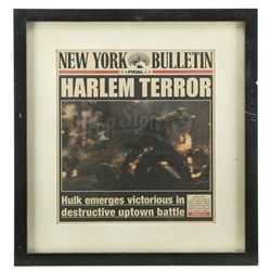 Marvel's Daredevil (TV Series) - Ben Urich's Framed 'Harlem Terror' Newspaper Cover