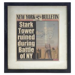 Marvel's Daredevil (TV Series) - Framed New York Bulletin 'Stark Tower Ruined' Newspaper