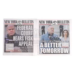 Marvel's Daredevil (TV Series) - Pair of Wilson Fisk New York Bulletin Newspaper Covers