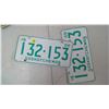 Image 1 : PAIR OF SASK, 1969, 132-153 LICENSE PLATES