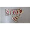 Image 1 : PAIR OF SASK. 1973, 211-936 LICENSE PLATES