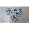 Image 1 : PAIR OF SASK. 1976, 207-702 LICENSE PLATES