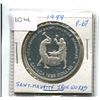 Image 1 : 1988 CANADA SILVER DOLLAR - SAINT MAURICE IRONWORKS