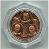 Image 2 : 1969 APOLLO XI MEN ON THE MOON COPPER TOKEN