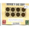 Image 1 : GEORGE V ONE CENT - SEVEN DIFFERENT 1928 - 1936