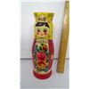 Image 1 : HANDMADE RUSSIAN WOODEN DOLL