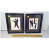 Image 1 : PAIR OF JAZZ THEME WALL HANGINGS
