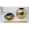 Image 1 : 2 SOLID BRASS POTS MADE IN INDIA