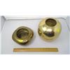 Image 2 : 2 SOLID BRASS POTS MADE IN INDIA