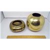 Image 3 : 2 SOLID BRASS POTS MADE IN INDIA