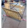 Image 1 : WICKER MAGAZINE RACK