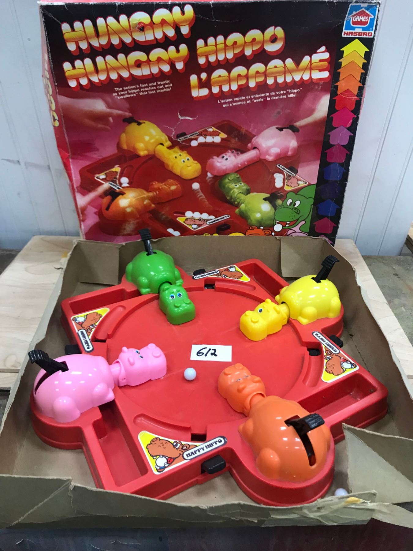 HUNGRY HIPPO GAME IN ORIGINAL BOX BY HASBRO