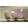Image 1 : GERMAN BEER MUG (MADE IN WEST GERMANY), CANADIAN BEER MUG, AND DECANTER