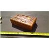 Image 2 : WOODEN JEWELRY BOX AND MISCELLANEOUS ITEMS