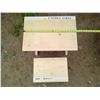 Image 2 : CHILD'S TABLE AND BENCH ( 21 1/2 X 14 3/4 X 19 3/4" H)