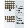 Image 1 : 21 CANADIAN PENNIES 1944-1959 AND 14 CANADIAN PENNIES 1960-1976