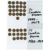 Image 2 : 21 CANADIAN PENNIES 1944-1959 AND 14 CANADIAN PENNIES 1960-1976