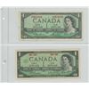Image 1 : 2 CANDIAN $1 - 1954-1967