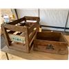 Image 1 : 2 WOODEN CRATES