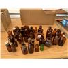 Image 1 : LOT OF MINIATURE AMBER GLASS BOTTLES
