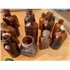 Image 2 : LOT OF MINIATURE AMBER GLASS BOTTLES