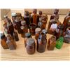 Image 4 : LOT OF MINIATURE AMBER GLASS BOTTLES